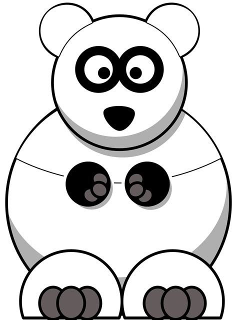 Cartoon Panda Black White Line Art Tattoo Tatoo Youtube Coloring
