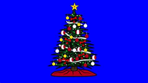 Animated Christmas Tree ~ Blue Screen Youtube