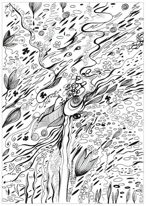Anti stress coloring pages pdf. Flow - Anti stress Adult Coloring Pages