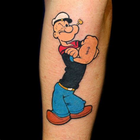 popeye tattoo by chris 51 of area 51 tattoo springfield or and epic ink tv aande popeye tattoo