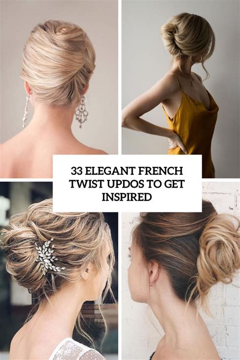33 elegant french twist updos to get inspired weddingomania