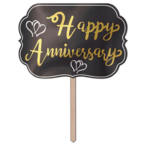 Partymart Decor Happy Anniversary Yard Sign