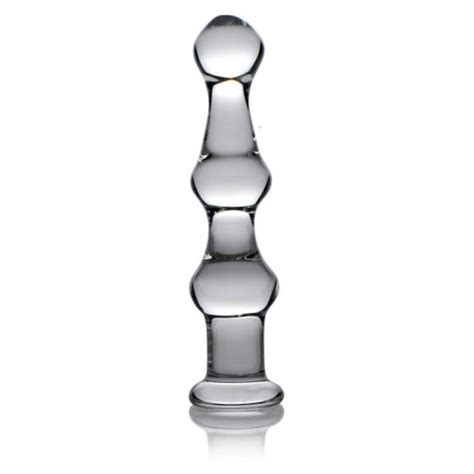 Master Series Mammoth 3 Bump Glass Dildo Clear Sex Toys And Adult