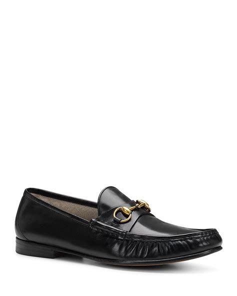 Gucci Mens Leather Horsebit Loafers Bloomingdales