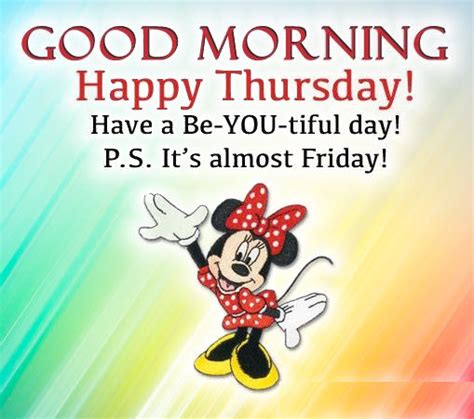 Colorful Good Morning Minnie Mouse Quote Pictures Photos And Images