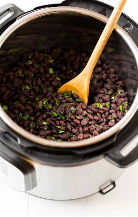 instant pot black beans  draining  soaking required