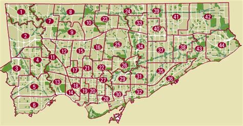 Information About City Council Ward Boundaries On Toronto