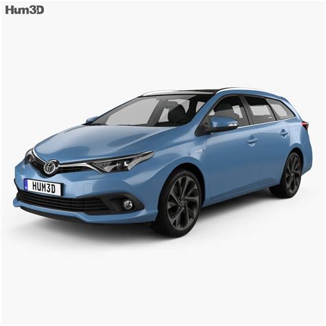 Toyota Auris Touring Sports Hybrid 2015 3d Model Humster3d