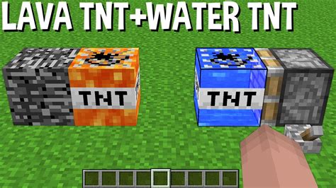 Lava Tnt Water Tnt Incredible Experiment In Minecraft Inventory