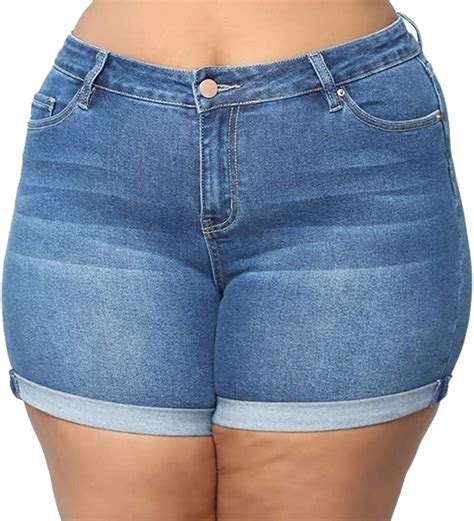 Amazon Com Denim Shorts High Waisted Jeans For Women Junior Fashion
