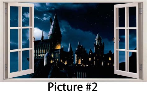 Hogwartsharry Potter 3d Window Effect Vinyl Wall Art Sticker Boys