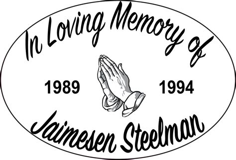 Free In Loving Memory Decal Templates 2023 Template Printable