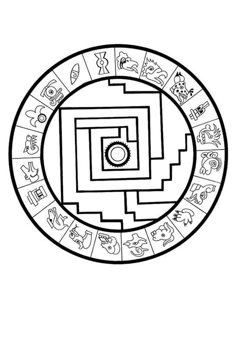 Check spelling or type a new query. Aztec Calendar Drawing - ClipArt Best