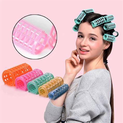 Plastic Hair Rollers Curlers Snap On Rollers Self Grip Rollers For Diy Hairdressing Hair Salon