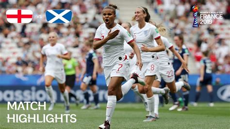 England V Scotland FIFA Womens World Cup France Match Highlights YouTube