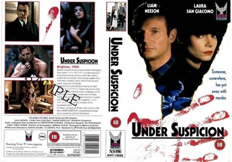 Under Suspicion On Vision United Kingdom Betamax VHS Videotape