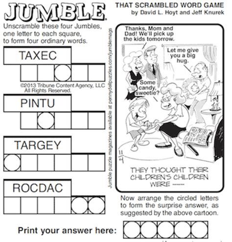 Here are steps to do jumble word puzzles coping: Solving the Morning Jumble | GaGa Sisterhood