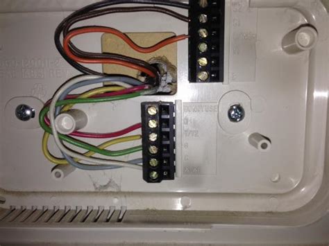 2 remove old thermostat faceplate and leave wires connected. Honeywell WiFi Thermostat - DoItYourself.com Community Forums