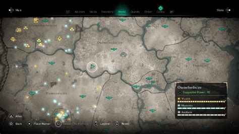 Assassins Creed Valhalla Treasure Hoard Map Oxenefordscire Secrets
