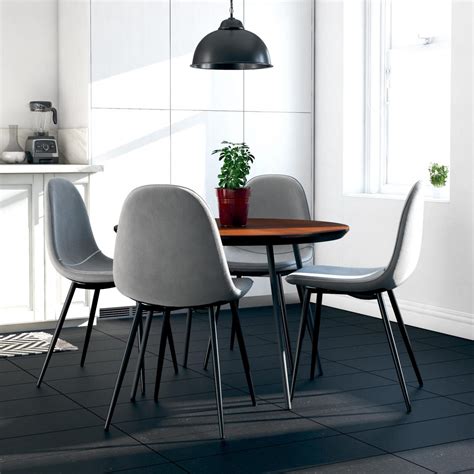 ikea dining room chairs australia modern upholstered dining chairs set of 4 light grey fabric