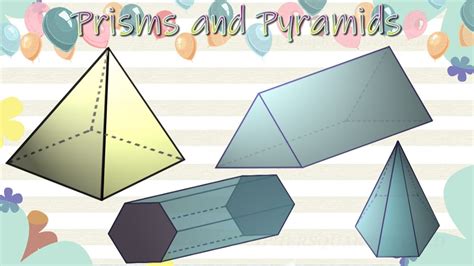 Identifying Prisms And Pyramids Grade 2 And 3 Math 3d Shapes Youtube