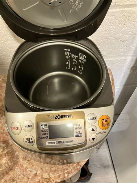 Zojirushi Micom NS TSC10 Rice Cooker And Warmer Stainless Brown