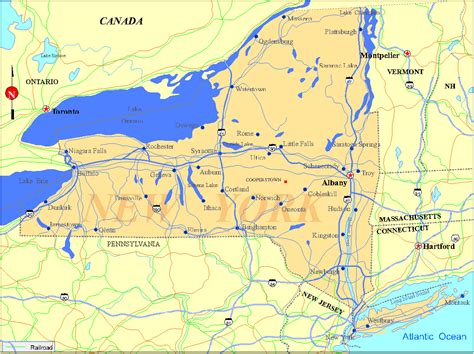 New York State Map Listings United States