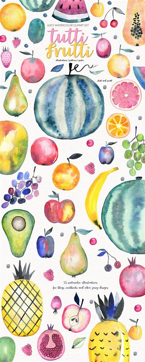 Tutti Frutti Watercolor Set Watercolor And Ink Watercolor Creative