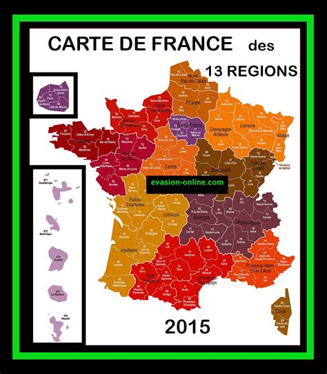 Departments regions cities france map carte de france avec ses 13 nouvelles régions. Carte de France 13 Régions » Vacances - Arts- Guides Voyages