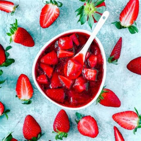 Easy Strawberry Topping Sauce Recipe Mommy S Home Cooking