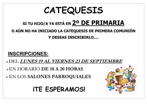 Inscripciones De Catequesis Parroquia Santí­sima Trinidad Collado