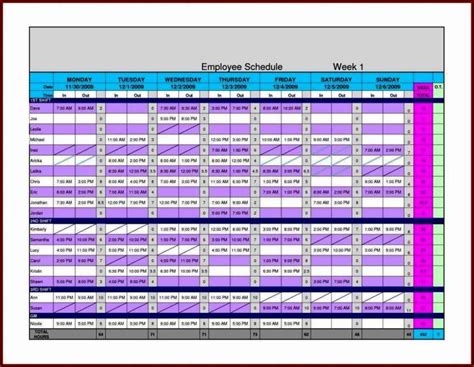 Excel Hourly Schedule Template Sampletemplatess Sampletemplatess
