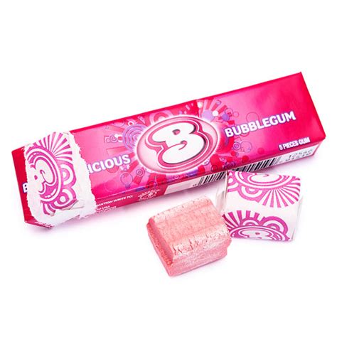 Bubblicious Bubble Gum Packs Original 18 Piece Box Candy Warehouse