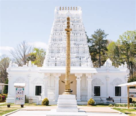 Hindu Temple Of Atlanta In 2020 White Temple Hindu Temple Atlanta