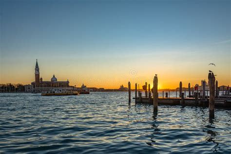 Twilight Hour Venice Seascape Nov 17 Editorial Stock Image Image