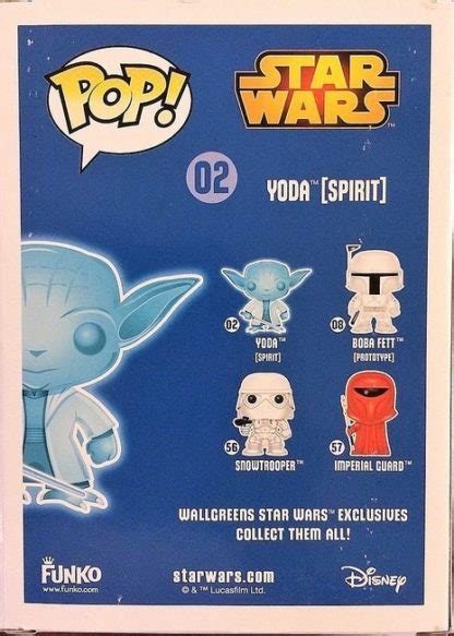 Disney Pop Funko Star Wars Yoda Spirit Glows In The Dark 02 Vinyl
