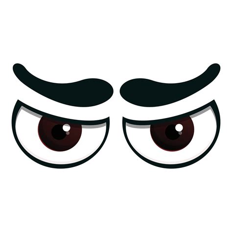 Angry Mad Eyes Icon Cartoon Style 14293734 Vector Art At Vecteezy