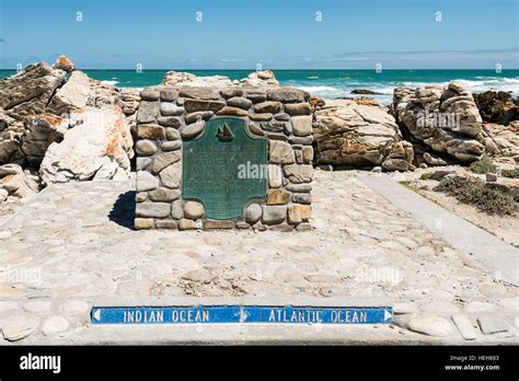 Cape Agulhas The Southernmost Tip Of Africa Where Atlantic And Indian