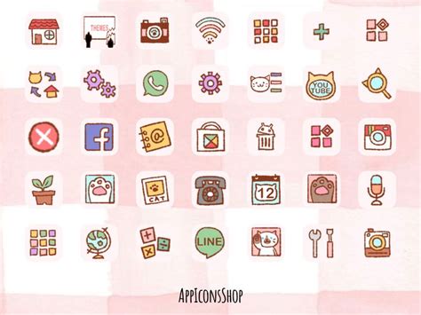 Check spelling or type a new query. Cute Mochi Peach Cat and Gomi Cat App Icon I Aesthetic ...