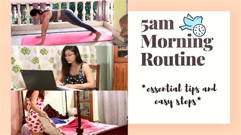 5 Am Morning Routine Get Productive With Me Tips And Tricks Youtube