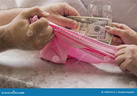 Love For Money Is Prostitution Money As Payment For Sex Stock Photo