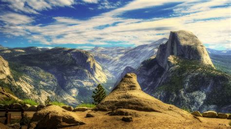 Wallpaper Landscape Hill Rock Cliff Yosemite National Park