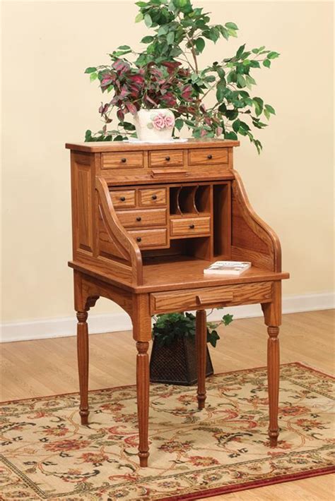 Refresh your home this year with handmade furniture from minnesota. Amish Secretary Roll Top Desk