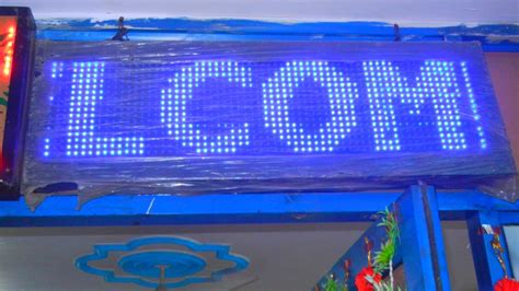 Aluminum Running Led Display Sign Board Rectangle At Rs 4000square