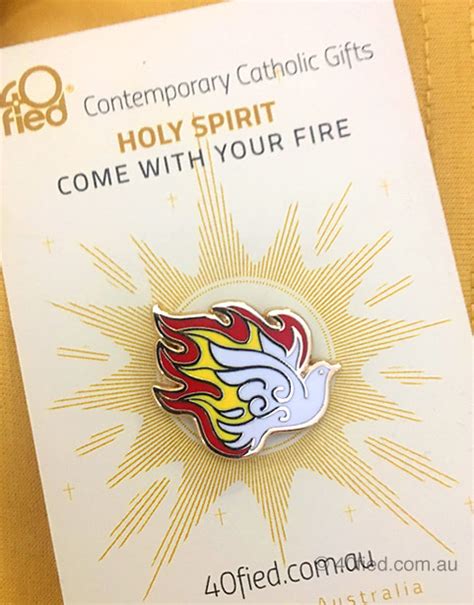 Holy Spirit Fire Lapel Pin The 40fied Emporium