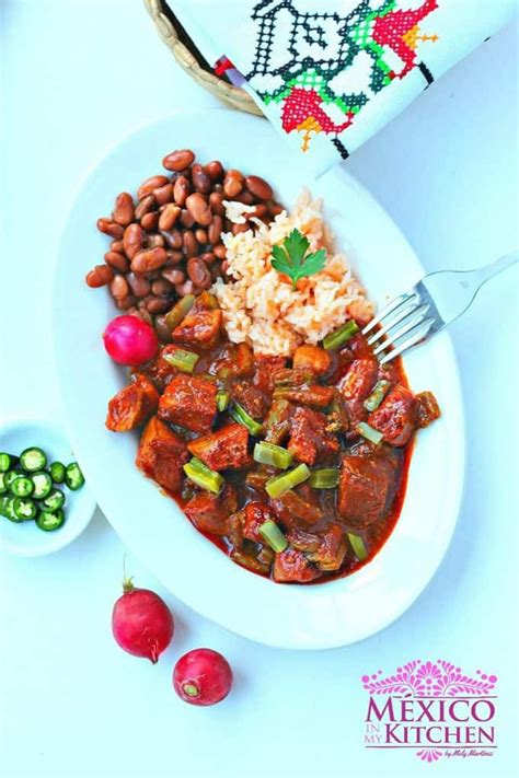 And that's what this recipe is all about. Chile Colorado with Pork and Nopales | Authentic Mexican ...