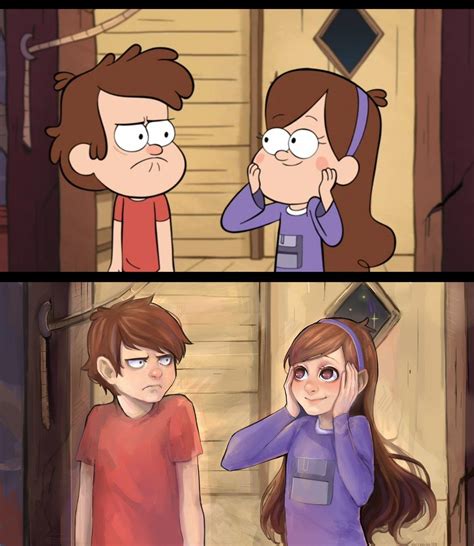 20 Of Your Favorite Cartoons Reimagined Gravity Falls Anime Anime Vs Cartoon Gravity Falls