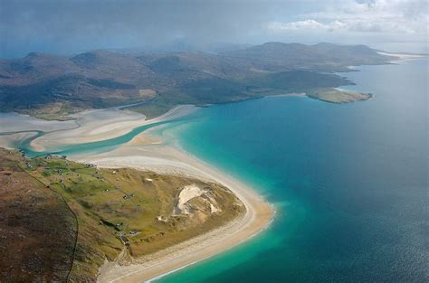 Isle Of Harris From A Drone Over Luskentyre Scotland Beach Scotland