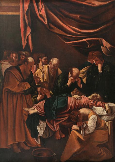 Copia Da Caravaggio Sec XVII Morte Della Vergine Olio Su Tela Cm X FEDERICO II