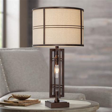 Elias Oil Rubbed Bronze Table Lamp With Night Light 32v47 Lamps
